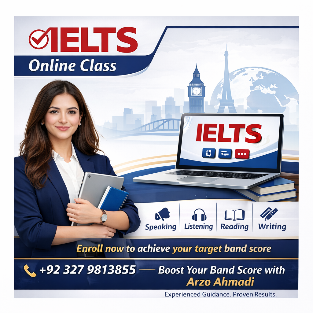 IELTS preparation with Arzo Ahmadi 